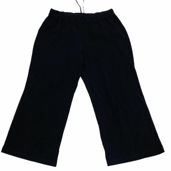 BLACK Talbots Petites Casual Flare Leg Pants - Picture 1 of 11